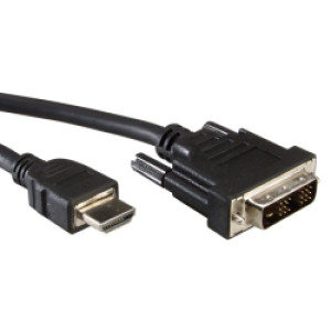 Roline VALUE DVI kabel, DVI-D (18+1) M na HDMI M, 2.0m /11.99.5522